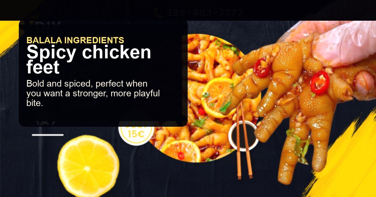 Spicy chicken feet