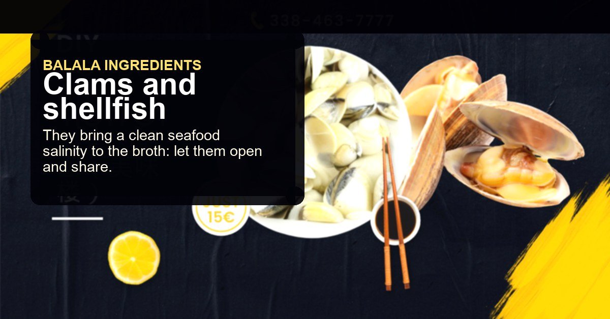 Clams and shellfish