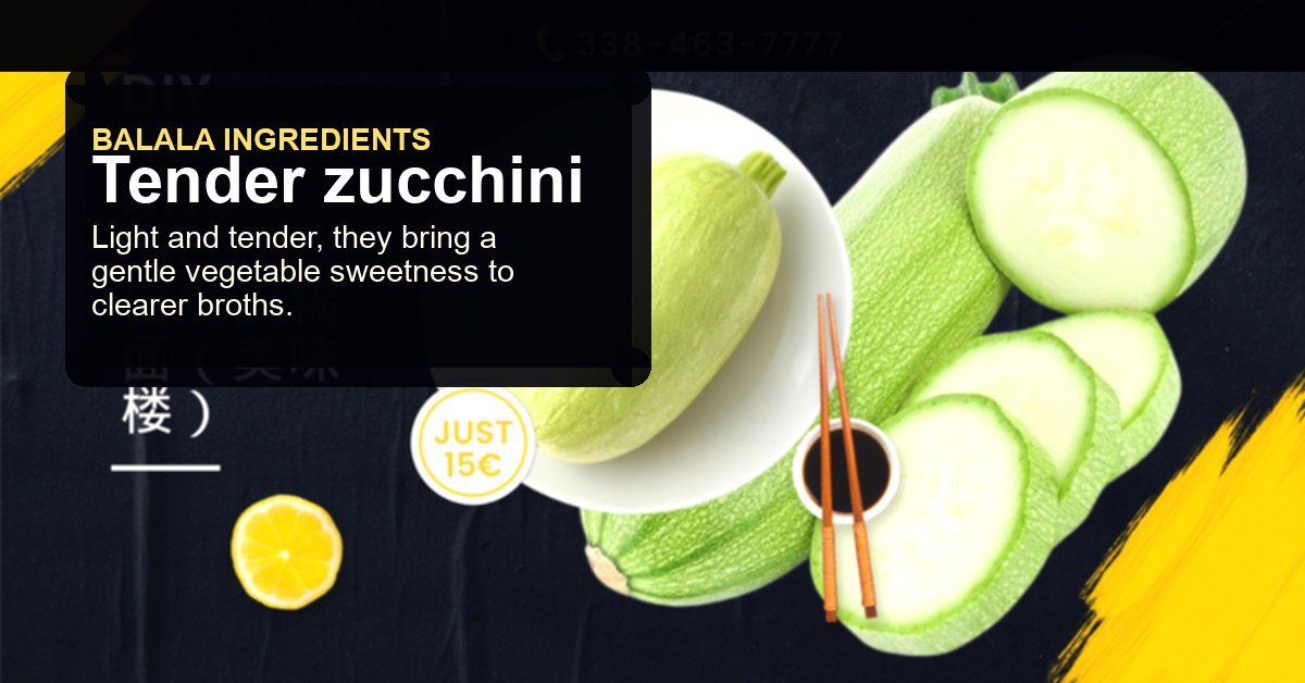 Tender zucchini